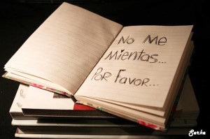 de la mentira a la verdad - no me mientas por favor