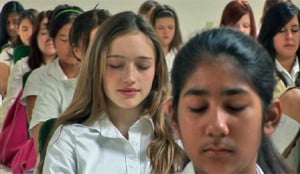meditación en la escuela