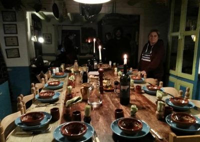 Cena en el Ashram de la Creatividad