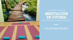 Curso de meditación Vitoria Marzo 2019